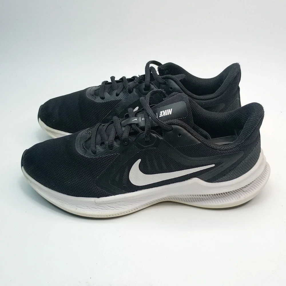 Nike Downshifter 10 Running Shoes Women Size 8.5 Black CI9984-001 Mesh Sneaker